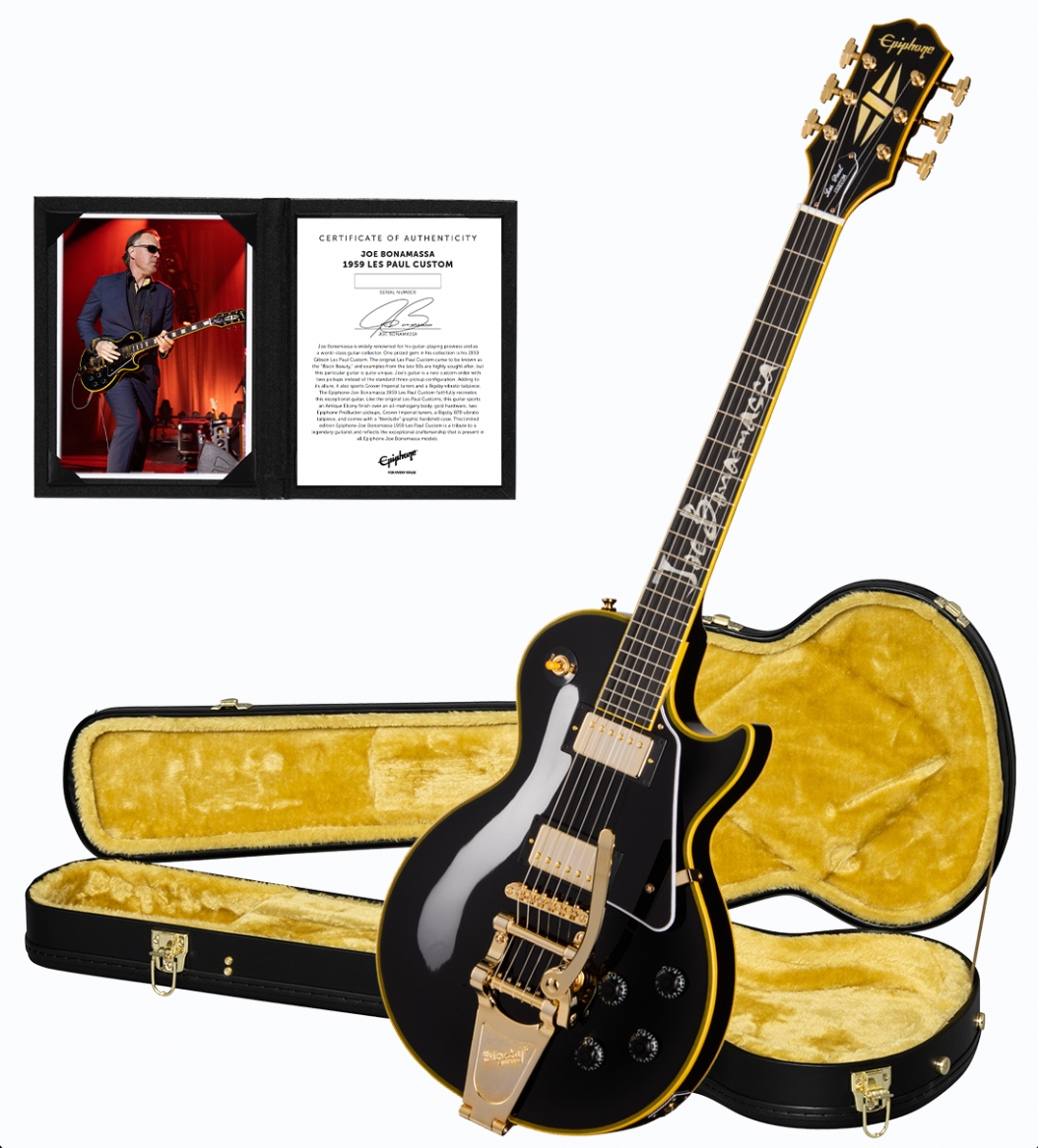V*o様 限定出品 レア Epiphone les paul Bonamassa Epiphone Joe Bonamassa 1959 Les Paul Custom: una réplica de su